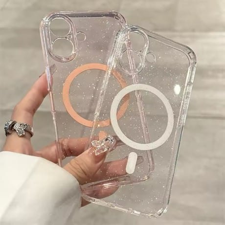 【即納商品】L62184 グリッターMagSafe対応 iPhoneケース