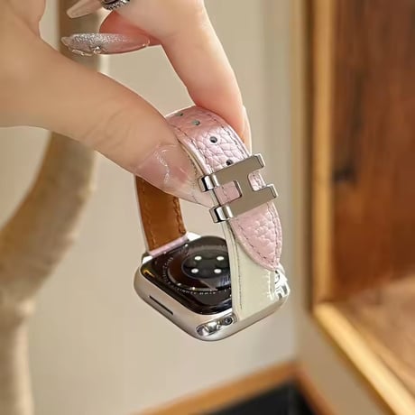 N00215 バイカラーレザーAppleWatchバンド