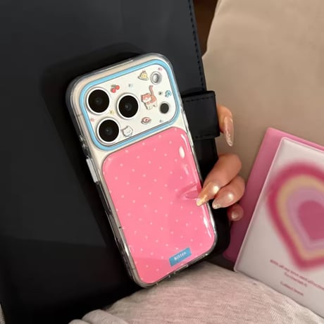 S75689 わんにゃんドットiPhoneケース