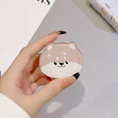 P0382 ぷくっと わんこフェイス スマホグリップ