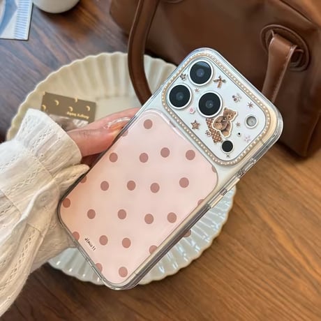 S75695 くまさんドットiPhoneケース