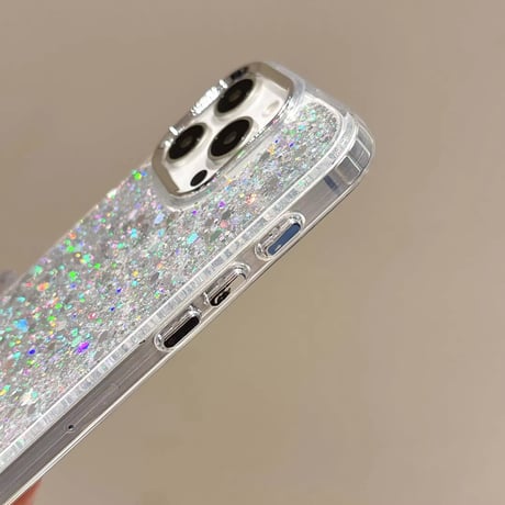 S74623 きらめきグリッターのiPhoneケース