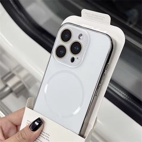 S75518 メタリックフレーム MagSafe対応iPhoneケース