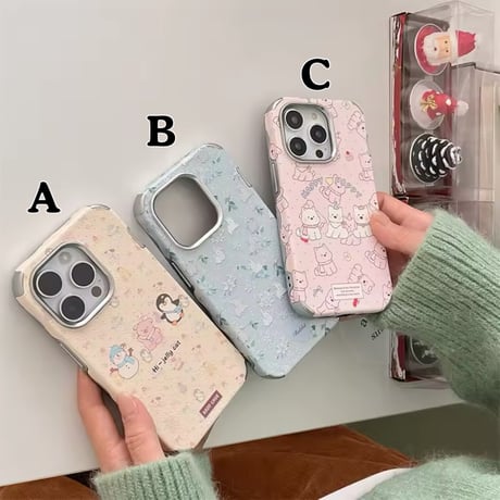 S74439 ゆるふわアニマルルーム iPhoneケース
