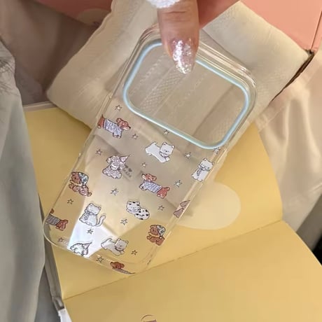 L62465 ゆるアニマルクリアiPhoneケース