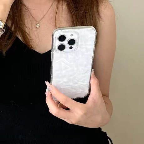 【即納商品】L62280 ニュアンスウェーブクリアiPhoneケース