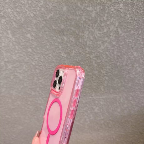 L62252 カラフルクリア MagSafe対応ケース