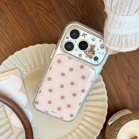 S75695 くまさんドットiPhoneケース