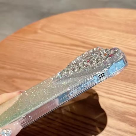 S74584 きらめきハートジュエリー iPhoneケース