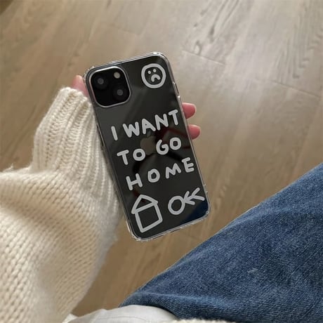 【即納商品】L61964 I WANT TO GO HOME iPhoneケース