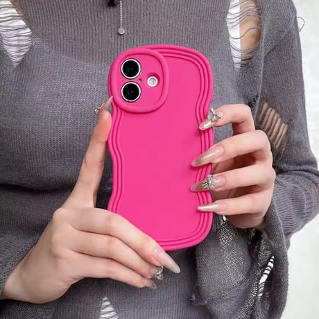 S73534 くねくねラインのカラフルiPhoneケース