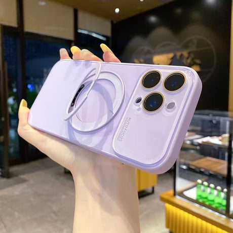 K23146 キャンディーカラー リング付きMagSafeケース