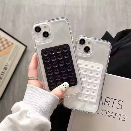 S75367 スクエア吸着パネル クリアiPhoneケース