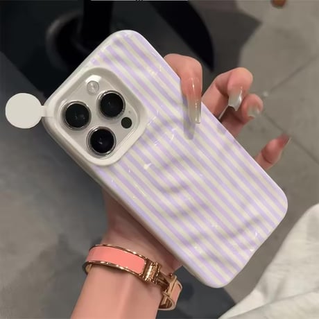 S75684 パステルストライプ iPhoneケース