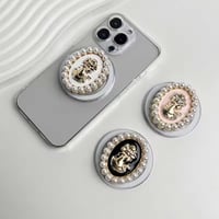 P0373 パールカメオ MagSafe対応スマホグリップ