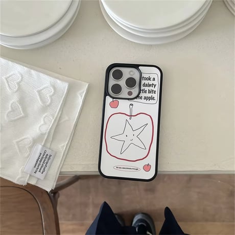 S74680 くだものとおやつのイラストiPhoneケース