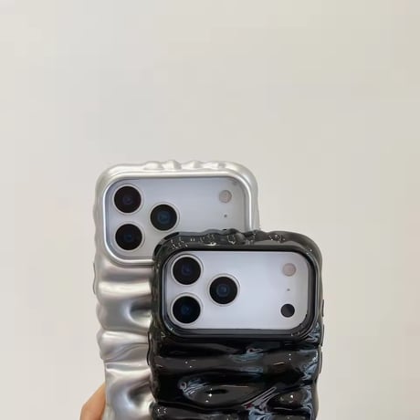 S75325 ウェーブ立体グロッシー iPhoneケース