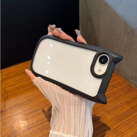 L62230 くすみカラーのマットフレームiPhoneケース