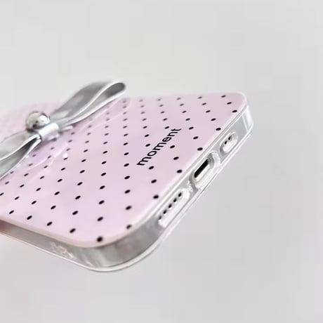 S75046 リボンドット iPhoneケース