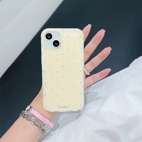 S74516 ちゅるんドットiPhoneケース