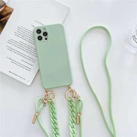 K22944 マットチェーンストラップ iPhoneケース