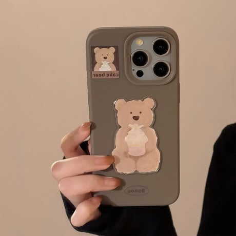 S74350 ケーキベア＆ペンギンフレンド iPhoneケース