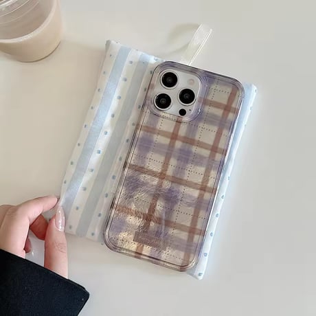 S75241 ウォームチェック ニュアンスiPhoneケース
