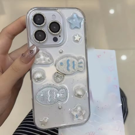 L62301 きらめきマリンフィッシュ iPhoneケース