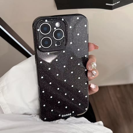 S74758 キラキラドットiPhoneケース