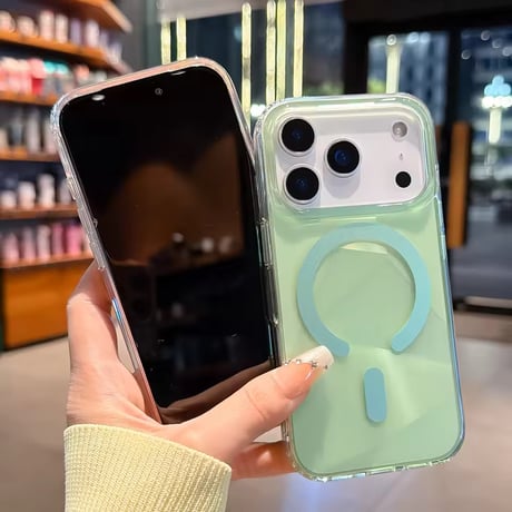 S75497 ホログラムカラーMagSafe対応iPhoneケース