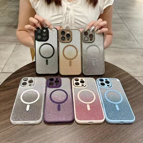 S74960 グリッターシャイン MagSafe対応 iPhoneケース