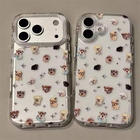 L62377 ペットフレンズ クリアiPhoneケース