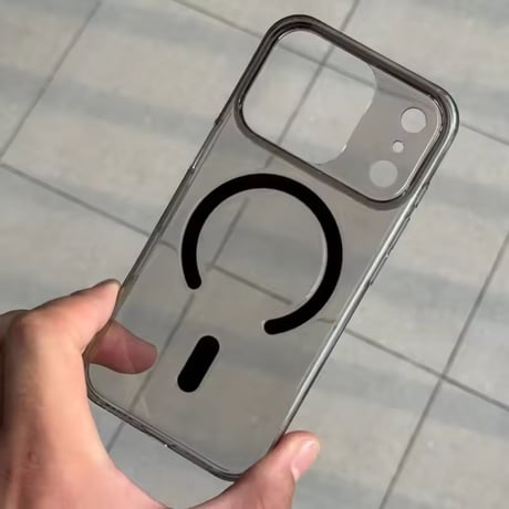 L62320 MagSafe対応カラーフレーム クリア iPhoneケース