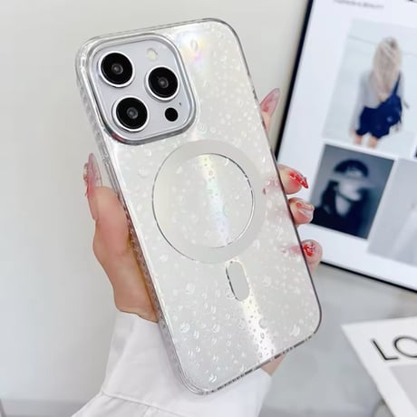 S74370 シャイニークリアMagSafe iPhoneケース
