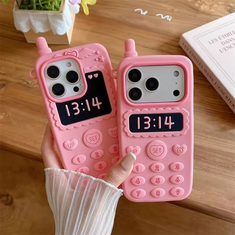 S75623 レトロコールピンク iPhoneケース