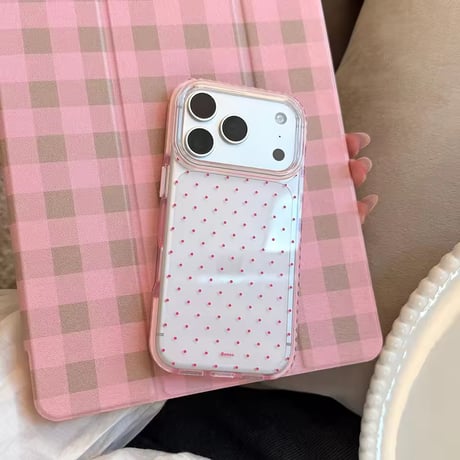 L62478 プチドットクリアiPhoneケース