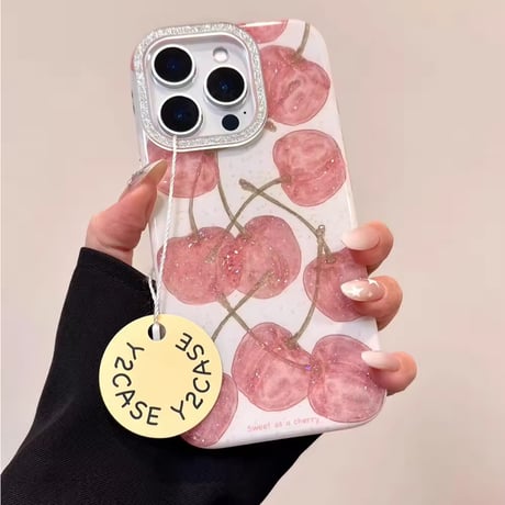 S74809 チェリースパークルiPhoneケース