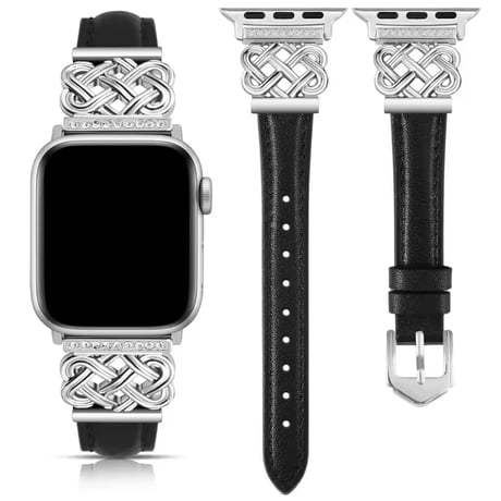 N00144 エレガントチェーンレザー Apple Watchバンド