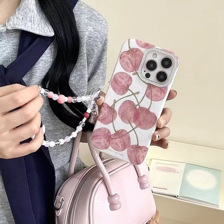 S74809 チェリースパークルiPhoneケース