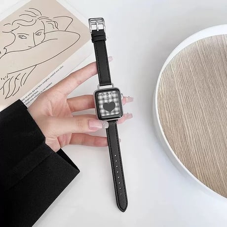 N00086 シンプルレザールック Apple Watchバンド