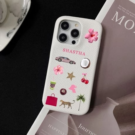 スマホカバー♡オーダー　名前入れ 名前やイニシャルでつくるオーダースマホケース！名入れ！文字