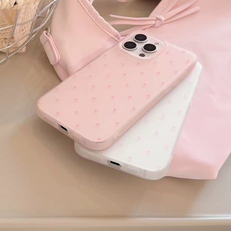 S74752 ピュアハートドットiPhoneケース
