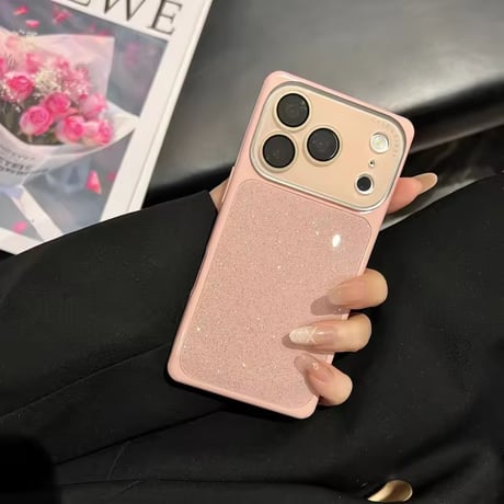 S75571 パステルラメプレート iPhoneケース