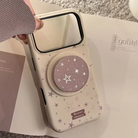 K23046 きらめきスターグリップ付き iPhoneケース（MagSafe対応）