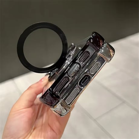 K22667 リングスタンド付きクリア iPhoneケース