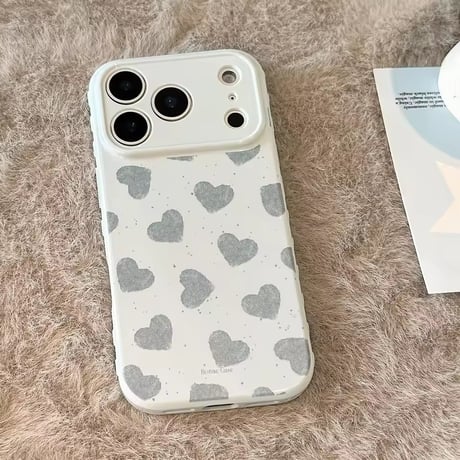 S75527 ハートパターンiPhoneケース