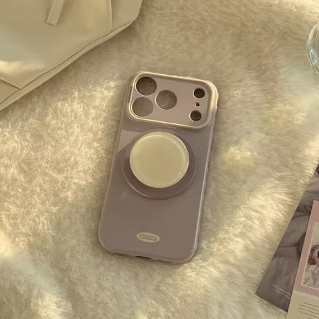 K23062 パステルキャンディー グリップ付きiPhoneケース