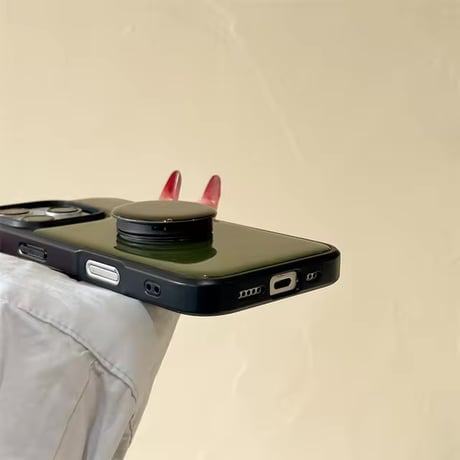 K22751 ミリタリーグリーンのスタンド付きiPhoneケース