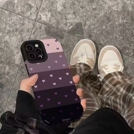 S74514 グラデハートiPhoneケース