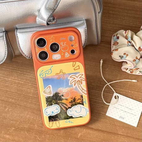 S75486 サマートリップコラージュiPhoneケース